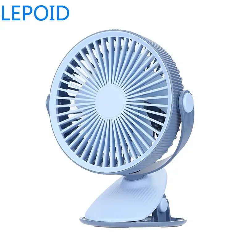 LEPOID воздушный охладитель настольный мини вентилятор 3 режима скорость перезаряжаемый Вентилятор охлаждения - Цвет: Синий