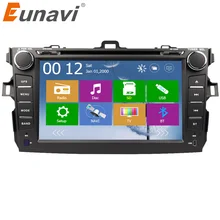 Eunavi 2 din car dvd player for Toyota Corolla 2007 2008 2009 2010 2011 2din Car Radio 8” autoradio stereo with GPS Navigation