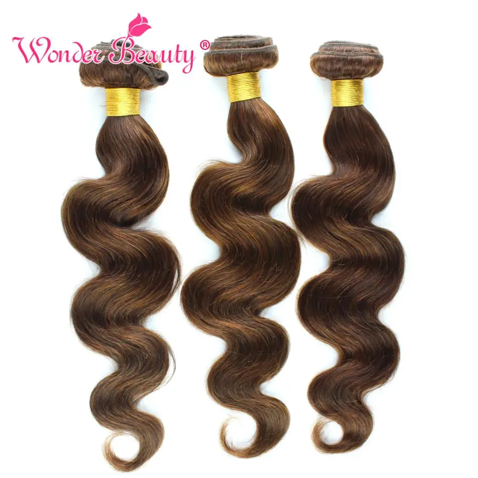 

Wonder Beauty Hair Brazilian Body Wave hair pieces 3 bundles deal human hair weaves non remy extensions mixed length 8-26inches