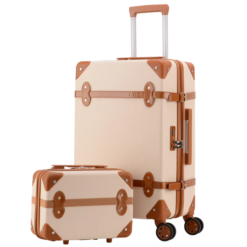 

Travel suitcase set Rolling Luggage Trolley case Travel Bag Retro Suitcase Spinner Wheels Women Business carry on luggage set