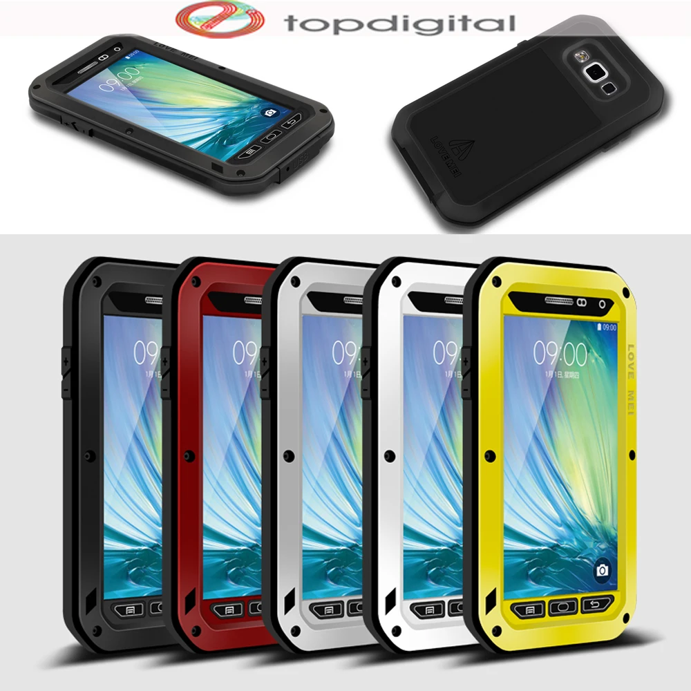 imágenes para AMOR MEI Potente Impermeable A Prueba de Golpes para Samsung Galaxy A3 2015 Cubierta de la Caja Armor SM-A300 A300F A3000 A300 de Vidrio Templado imágenes para AMOR MEI Potente Impermeable A Prueba de Golpes para Samsung Galaxy A3 2015 Cubierta de la Caja Armor SM-A300 A300F A3000 A300 de Vidrio Templado