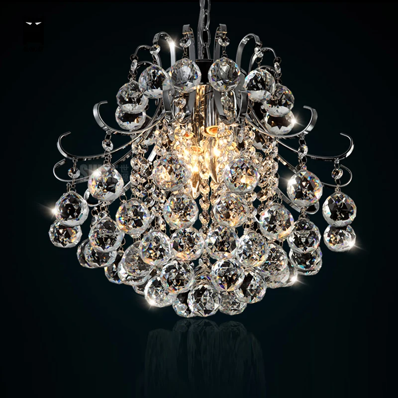 

Round K9 Crystal Chandelier Light Fixture Modern Luxury Hanging Lamp Lustre Avize Luminaria Indoor Home Bedroom Living Room