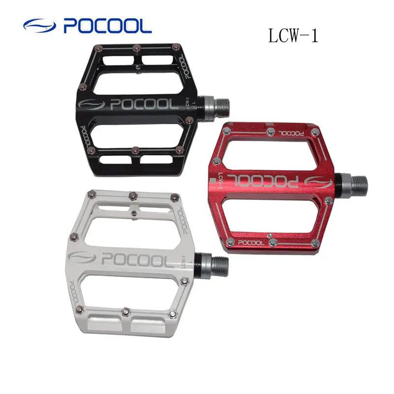 Pocool lcw-cnc سبيكة mtb الطريق دراجة الدواسات الدراجة الجبلية المهنية الدراجات دواسة تحمل 2 محامل مختومة دراجة أجزاء