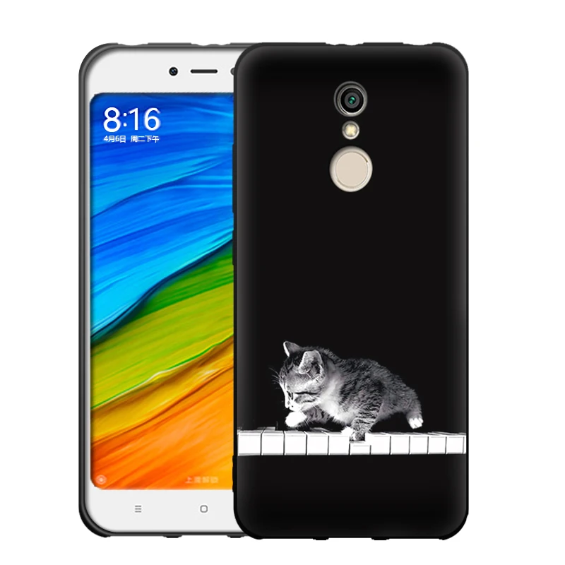 EiiMoo Phone Case For Xioami Redmi5 5Plus Fundas Soft Cover Cartoon Silicone Case For Xiaomi Redmi 5 Plus Etui Housing 32GB 64GB