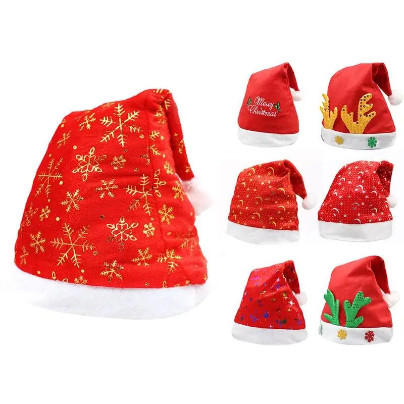 Santa Claus hat winter warm Christmas high grade adult children hat ...