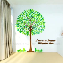 Creative tree 3d crystal wall sticker Kindergarten cartoon children's room Bedroom TV background self-adhesive wallpaper 3d wall sticker self adhesive for bedroom
