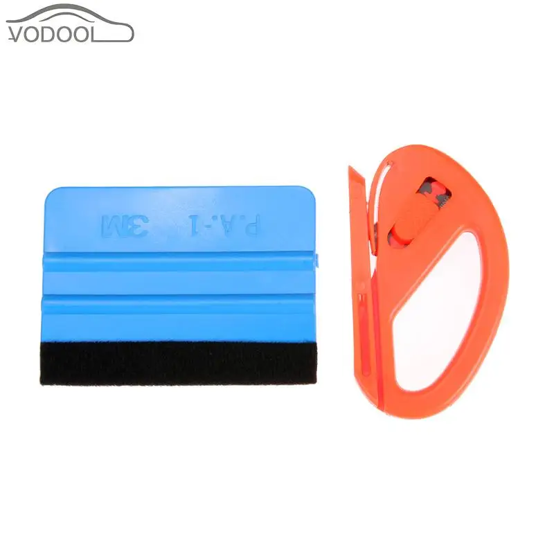 Auto Car Vinyl Film Wraps Cutter Knife Plastic Scraper Tool Set