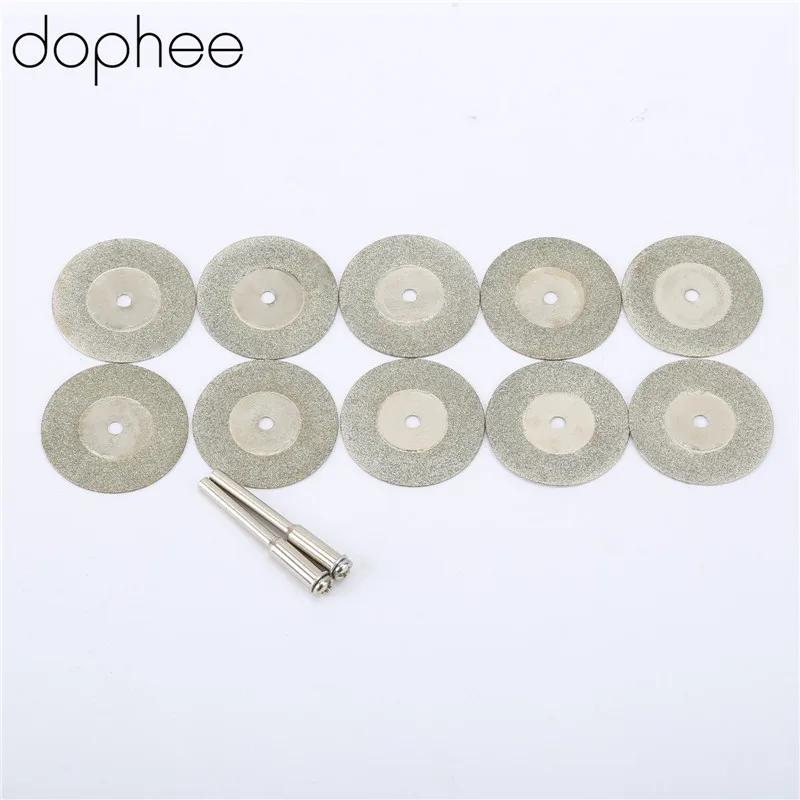 8pcs 50mm 2/" Diamond Cutting Discs Cut Off Blade Wheels Arbors Set Rotary Tool