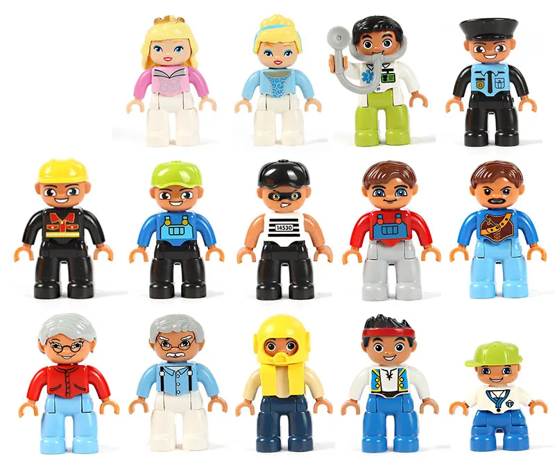 

New Duplo Building Blocks Accessories duplo Animals knights Series Blocks DIY Toy Model Action Figures