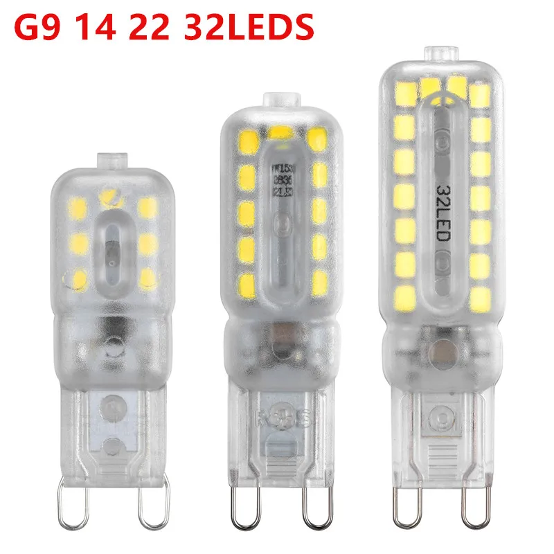 10X мини 14 22 32 светодиода G9 лампа &quotКукуруза&quot светильник SMD2835 220V 230V 240V