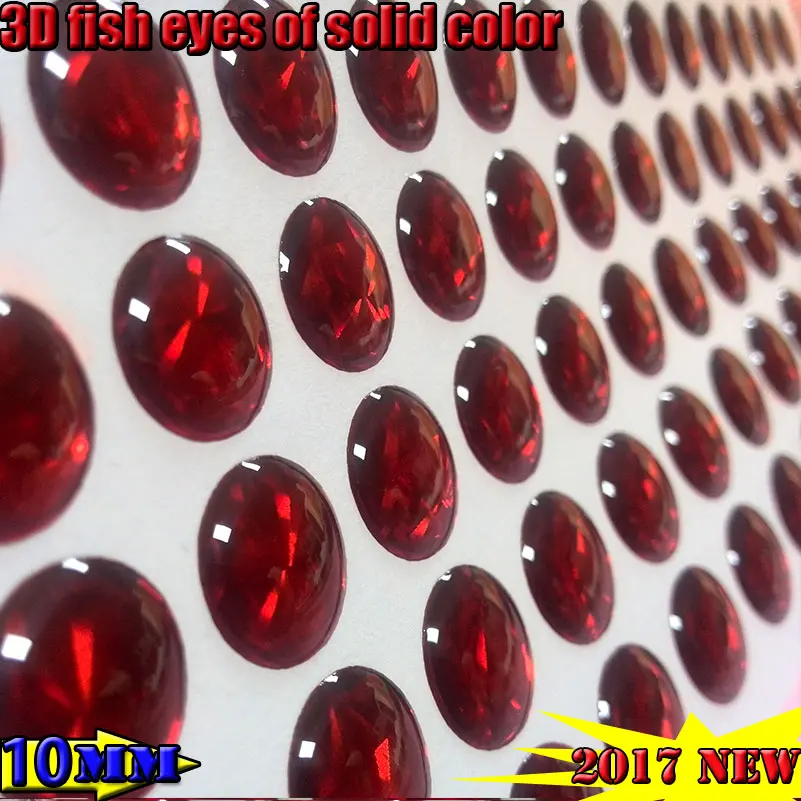 

2022new artificial 3d fishing lure eyes quantity:800pcs/lot solid color: red