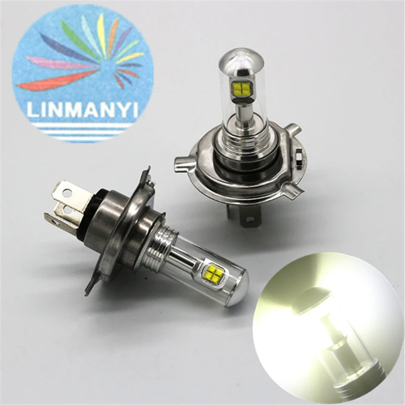 2017 NEW 2Pcs High Power 40W H4 8LED Car Auto headlight fog DRL daytime running light bulb Lamp 12V 850LM LED Driving Bulbs | Автомобили и