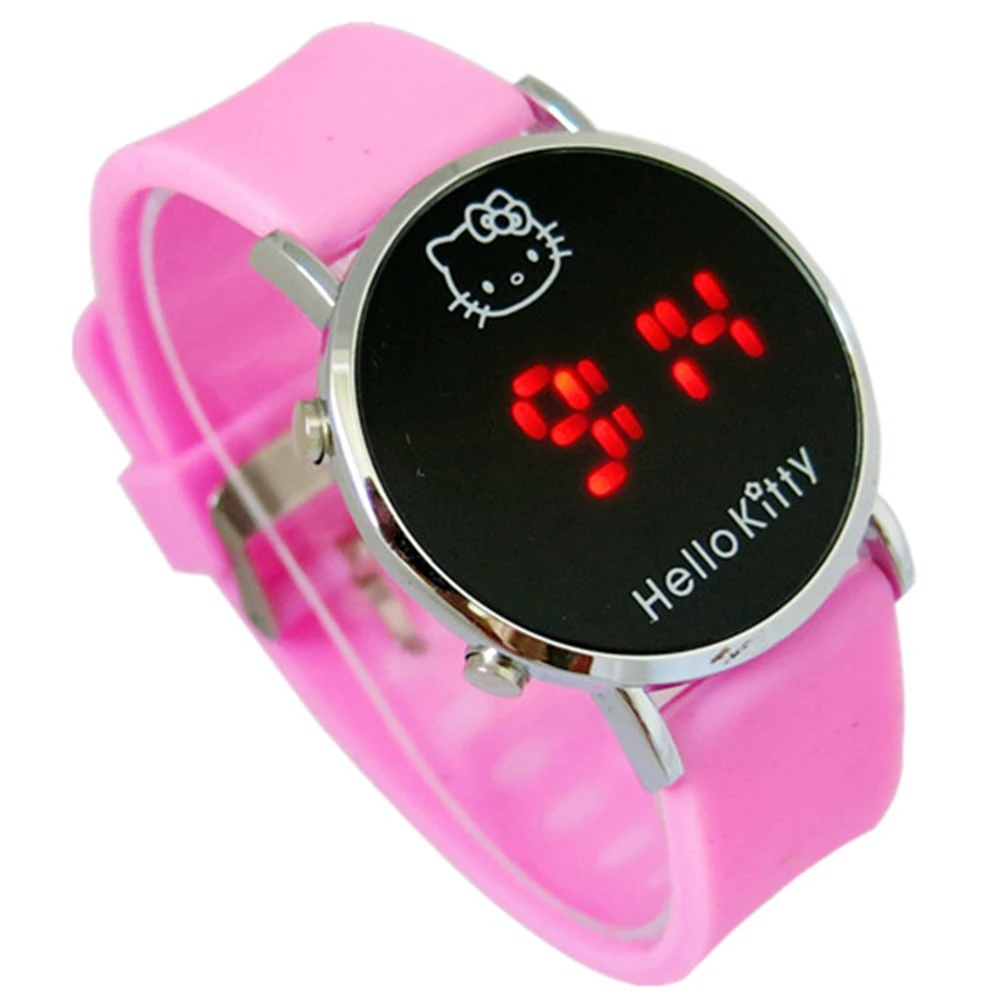 New Cartoon Hello Kitty Watch Baby Clock Children Wristwatch Girl Wrist