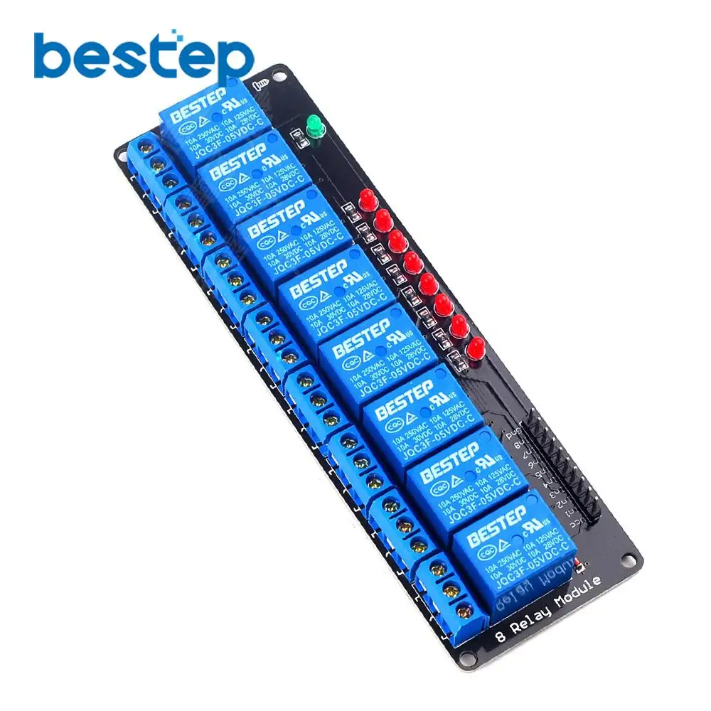 

1PCS 5V 8 Channel Relay Module with Lamp Low Level Trigger 8Channel 5V Relay Module Board for ARM PIC AVR DSP