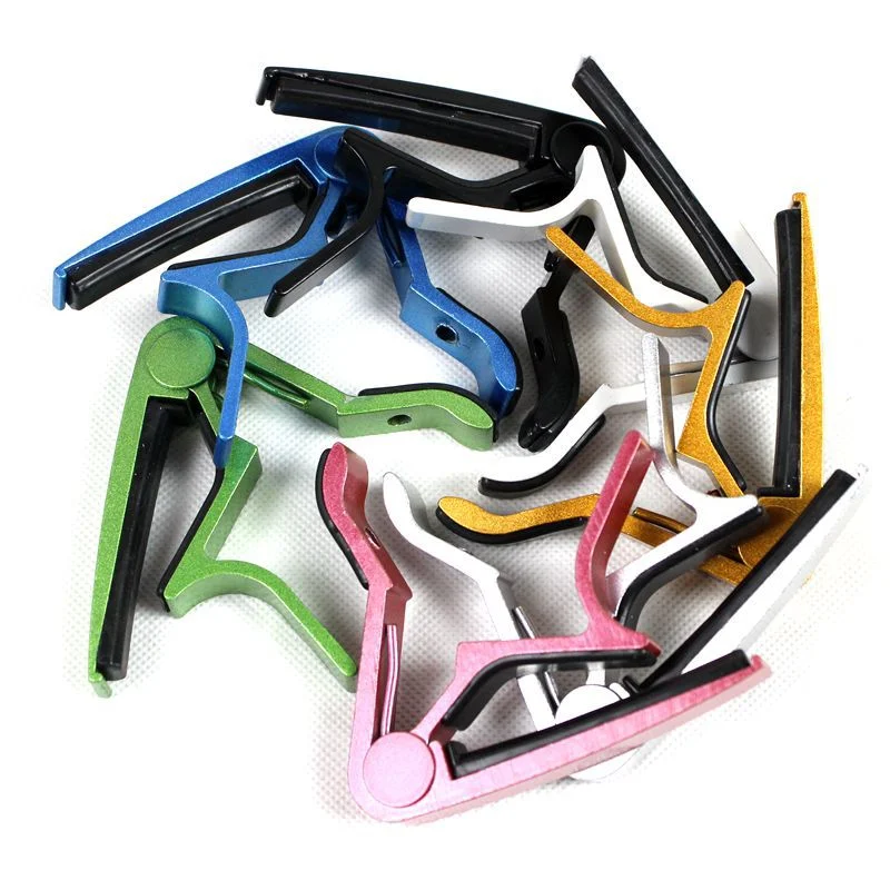 Guitarra metálica Capo para 6 cuerdas acústica clásica Guitarra eléctrica afinación abrazadera instrumento Musical accesorios para Guitarra