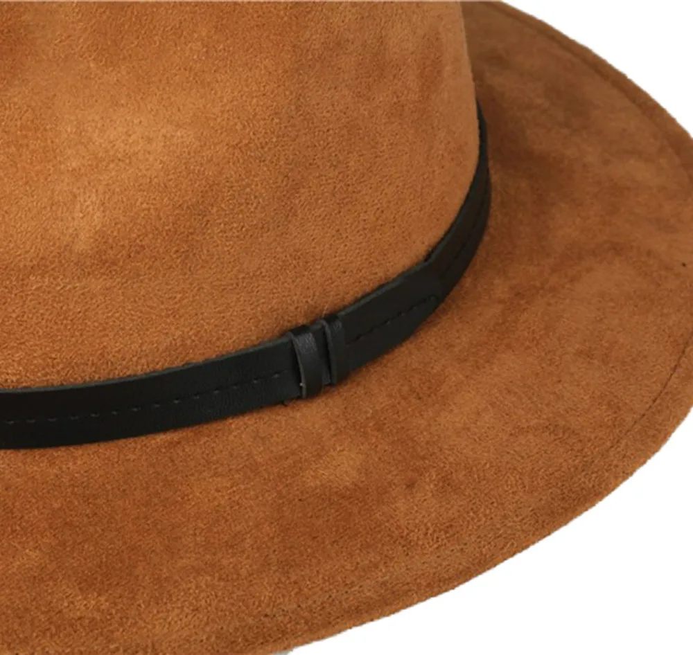 Wearone 2017 сумасшедшая Jazzhat унисекс замшевые с широкими полями весенние фетровые