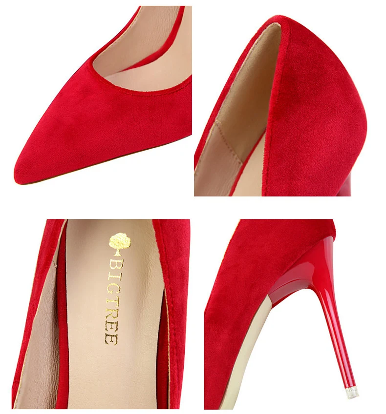 Women's Pumps Shoe Fashion Office Lady Thin Heels Women Shoes High Heel Platform Black Party Shallow Shoes Woman High Heel Blue (13)