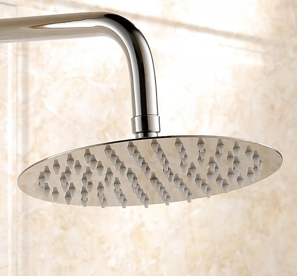 Koop 6 Rvs Regendouche Top Hoofd Wandmontage Ronde Douche Sproeikop Gratis Verzending