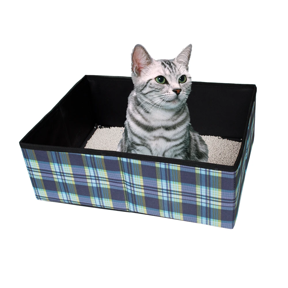 

Cat Litter Box Trapper Mat Folding Portable Food Tray Protect Floor and Bedpan Toilets Eco-friendly Light Weight
