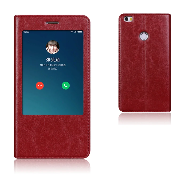 imágenes para Natural Top de Cuero Genuino Inteligente Ventana Cubierta Del Soporte Del Tirón Para Xiaomi mi Max Mmax Bolso Del Teléfono Móvil de Lujo imágenes para Natural Top de Cuero Genuino Inteligente Ventana Cubierta Del Soporte Del Tirón Para Xiaomi mi Max Mmax Bolso Del Teléfono Móvil de Lujo