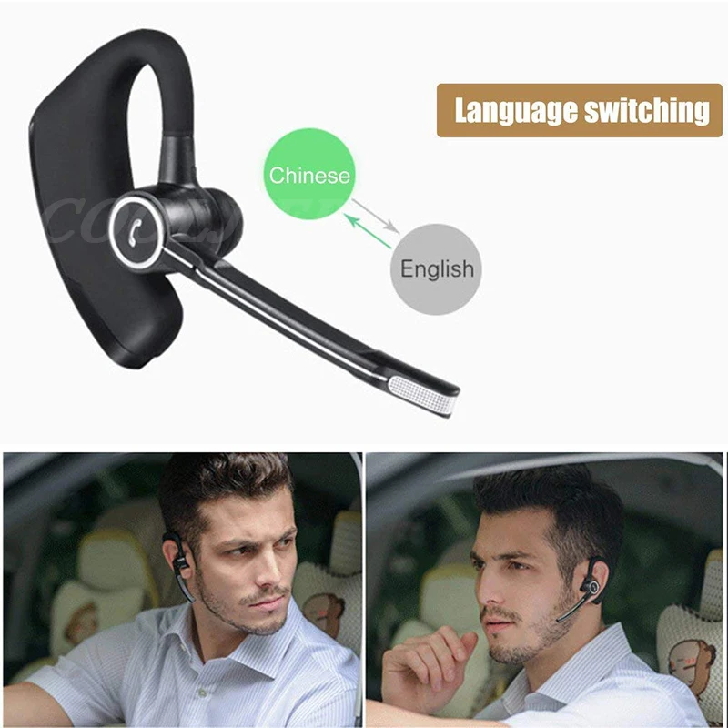 COOLJIER V8S Business Bluetooth Headset Car Bluetooth Handsfree Wireless bluetooth Earphone with Mic for iPhone Xiaomi Samsung COOLJIER V8S Business Bluetooth Headset Car Bluetooth Handsfree Wireless bluetooth Earphone with Mic for iPhone Xiaomi Samsung