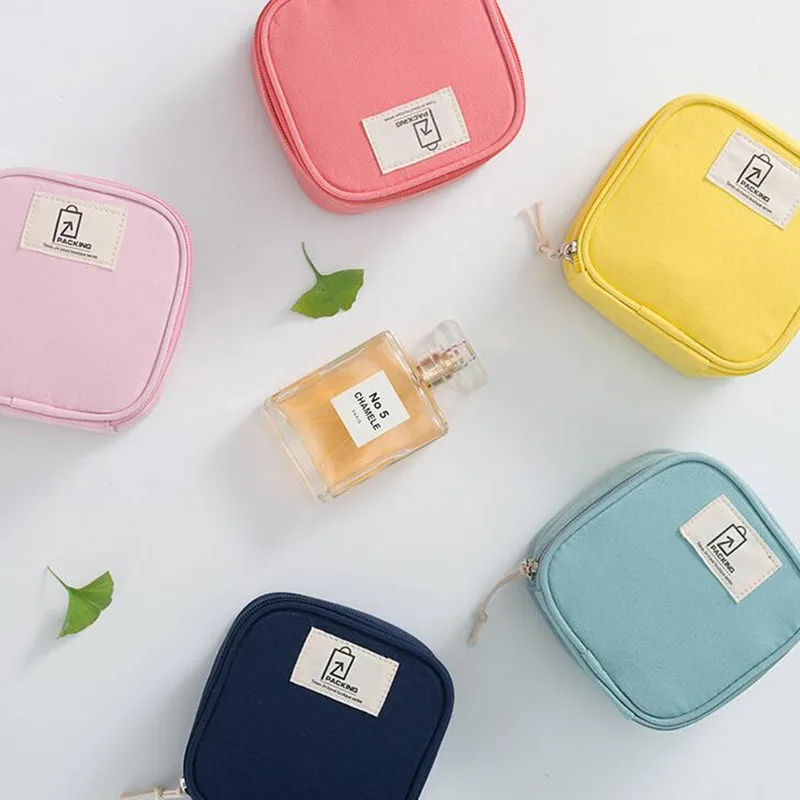 

Multi-functional Wet Bags Reusable Sanitary Napkin Bag for Mama Cloth Pads Menstrual Pad Sanitary Pads Bags Headphone Makeup Bag