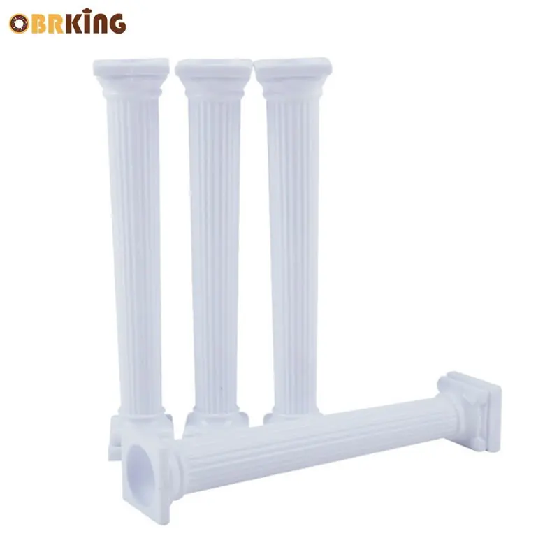 

OBRKING 4 PCS Cake Roman Column Fondant Cake Wedding Party Cake Stand Pillars Decorating Tools Kitchen Baking Pastry Supplies