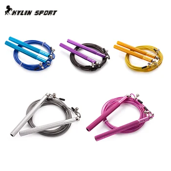 

speed rope / adjustable cross fitness speed jump rope with alumunum handle / wire length 3 meters / MMA Boxing / NPFL