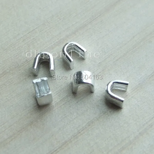 250 Zipper stopers Top Stops for Spiral Slider Bottom Rescue Repair Set #5 Aluminum