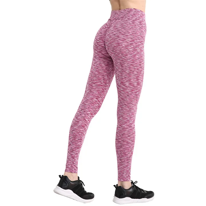 CHRLEISURE, женские спортивные штаны с высокой талией, эластичная лента, для подтяжки бедер, Спортивные Леггинсы, женские штаны для йоги, для фитнеса, для тренажерного зала - Цвет: StripeRed