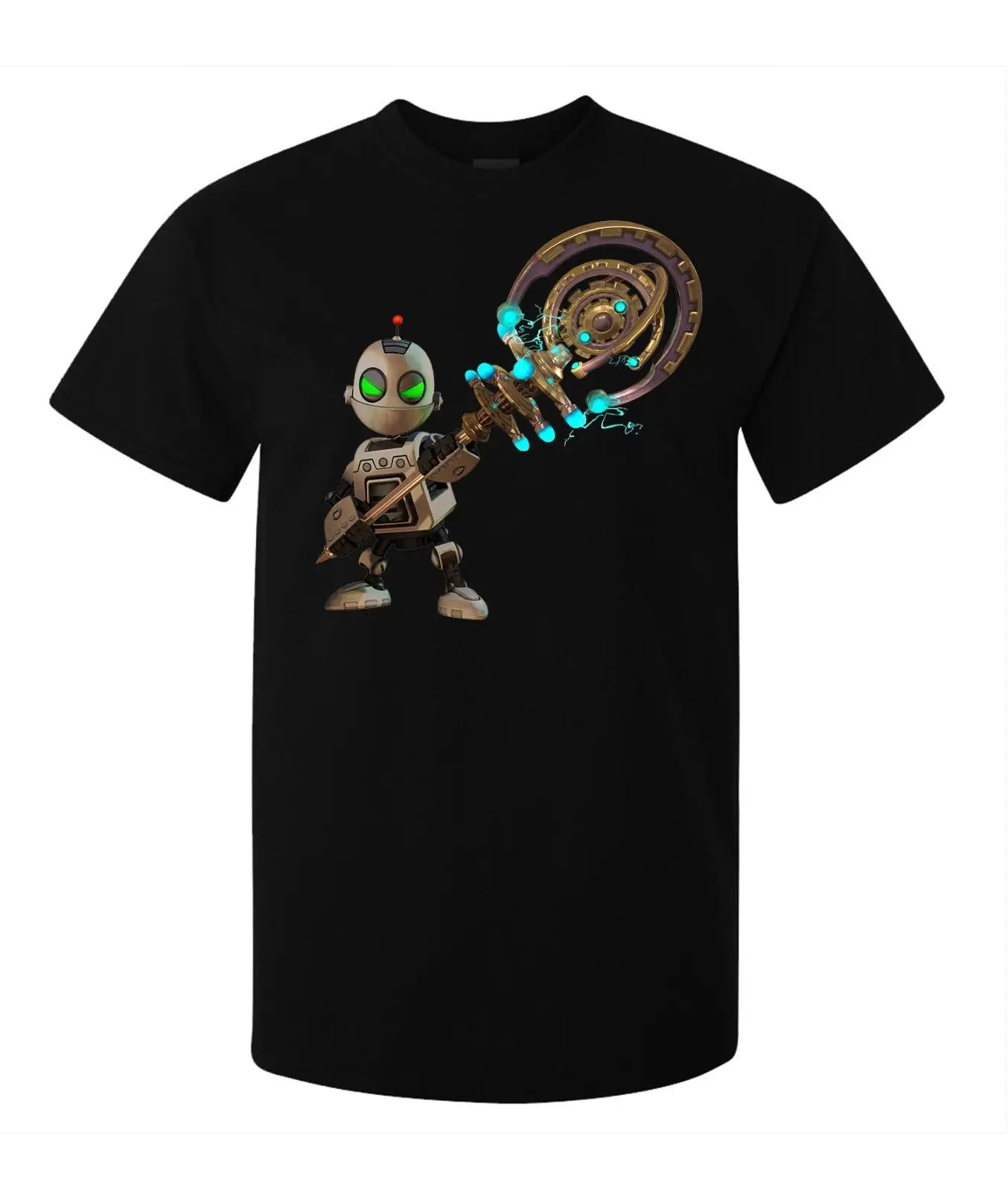 Храповик и Clank игра персонаж Мужская (женская в наличии) футболка Черная