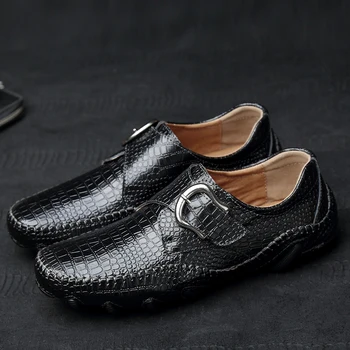 

Mens Casual Shoes Winter Autumn Warm Handmade Split Leather Italian Style Men Footwear Top Quality Plus Size Man Driving Shoes