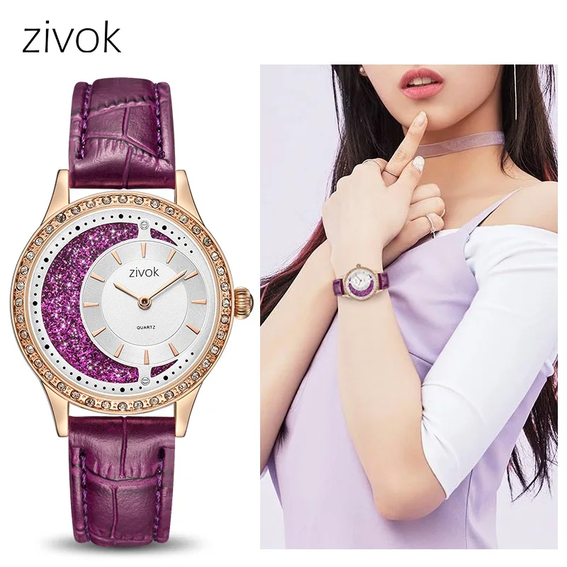 

ZIVOK Leather Strap Quartz Watch Women Casual Office Ladies Auto Date Watches New 2018 Wristwatches Clock relogio feminino xfcs