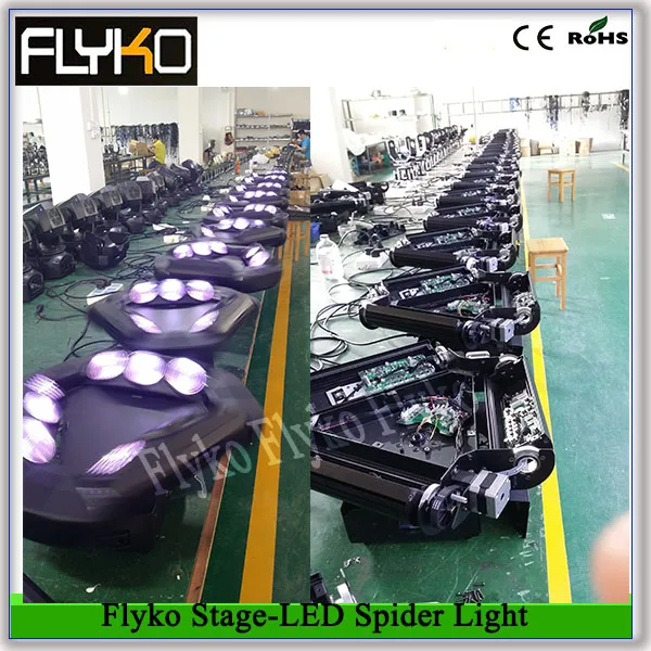 

Free shipping Flyko stage professional 9*12 led spider moving head stage light