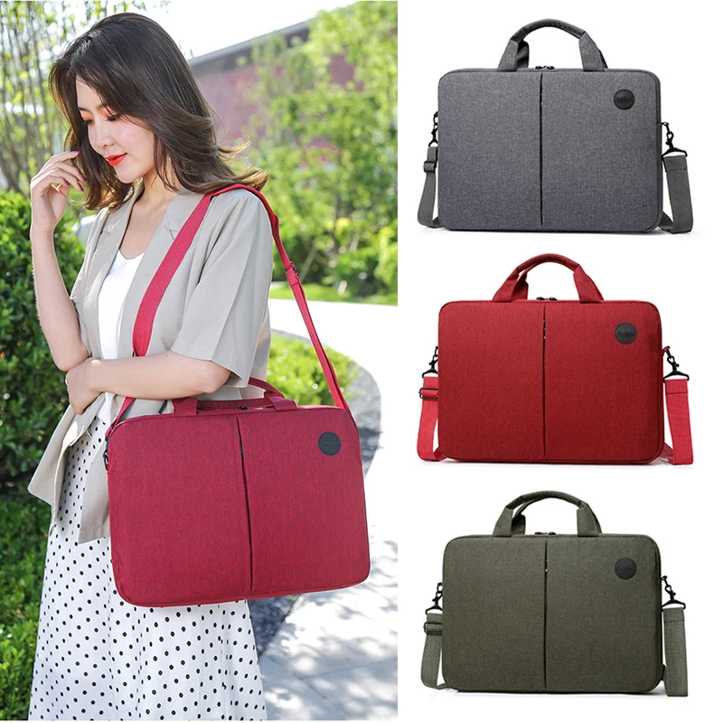

Laptop Shoulder Bag Travel Notebook Messenger Carry Sleeve Case for Dell Macbook Air HP 15.6 inch Womens Mens Handbag Briefcase