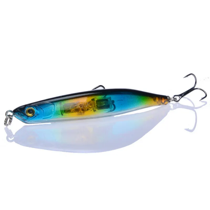 

1PCS 5 Colors Bend Hard Minnow Fishing Lure 9cm 7g Wobblers Artificial Bait Bass with 2 Treble Hooks Crankbait Japan