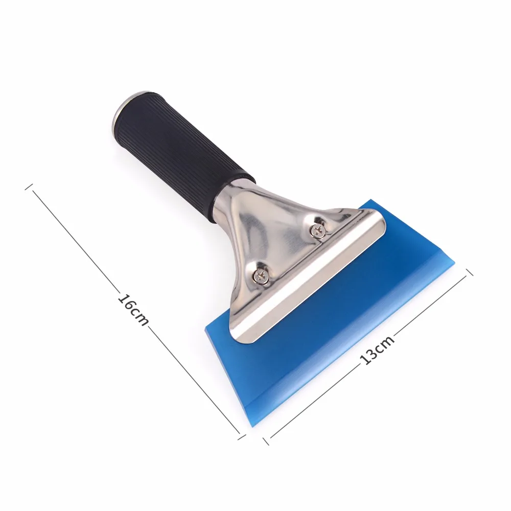 EHDIS Window Water Wiper Squeegee Handled Rubber Ice Scraper Blade Car