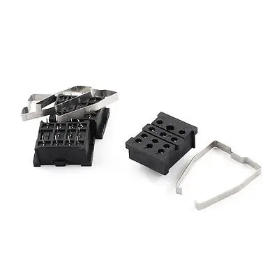 

3 x PCB Board Mounted Soldering 11Pin Voltage Relay Socket Base Holder 10A 300V