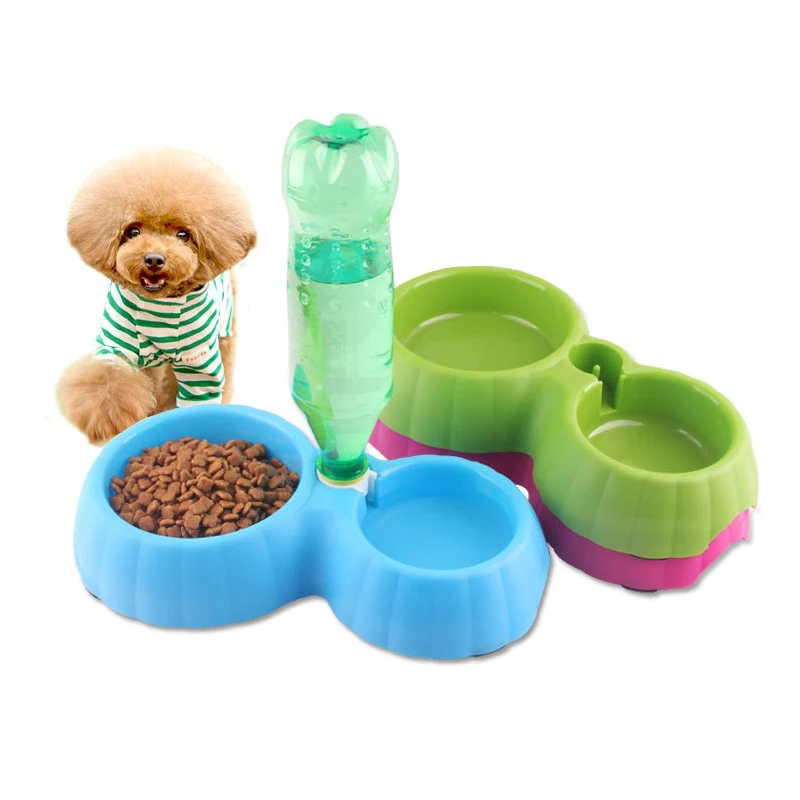 Pet Feeder Dogs Automatic Water Bottles Cat Bowl Drinker Dispenser Bowls 4 Colors 500ml Pink/ Blue/ Green | Дом и сад