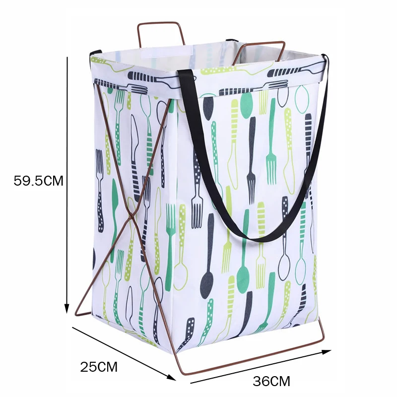 Корзина для белья 36*60 см большая корзина для хранения игрушек для мытья грязной одежды коробка для мелочей Органайзер Складная Водонепроницаемая корзина для хранения