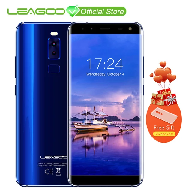 LEAGOO S8 5,72 дюймов край-менее 18:9 Дисплей Android 7,0 mtk6750t восемь ядер 3 ГБ Оперативная память 32 ГБ 13MP 4 камеры отпечатков пальцев 4G телефон