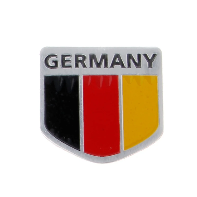 

Aluminum German Flag Car Sticker Logo Emblem Badge for Audi BMW VW Skoda