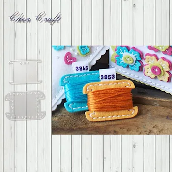 

Die-cut metal die-cut 2 pc with organizer reel scrapbook paper craft album card