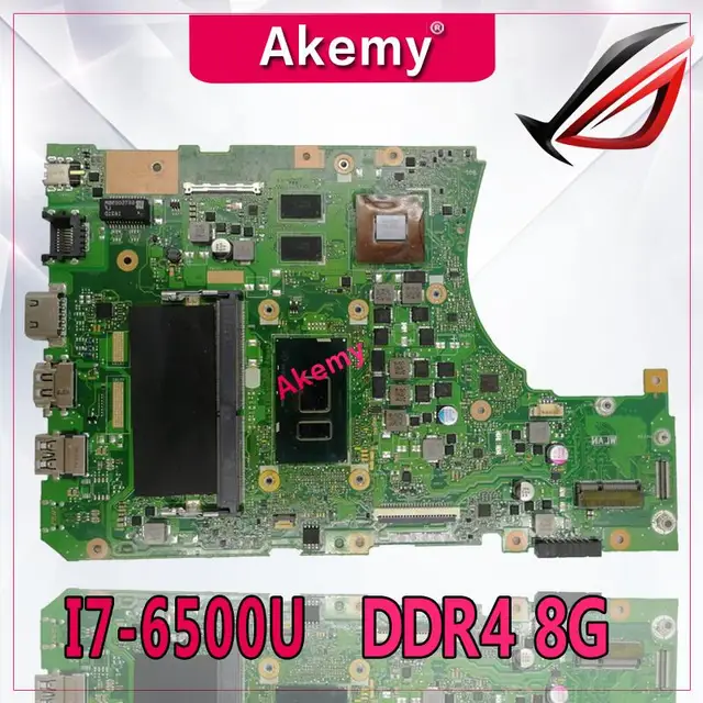 $US $257.09  Akemy X556UV Laptop motherboard DDR4 8g RAM I7-6500 for ASUS X556UQ X556UV X556UB X556UR X556U Test