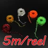 25 Colors 5m/reel Fly Tying Tinsel Chenille Material for Streamer Lures Crystal Flash Dubbing Fiber/Flex Hackle Material ► Photo 2/4