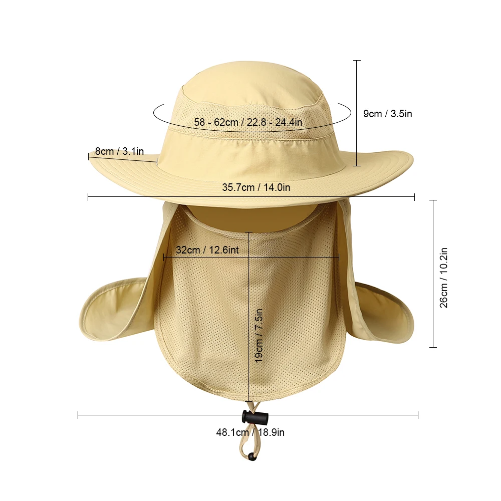 Рыболовная одежда, широкополая шляпа, дышащая, для лица, для шеи, с клапаном, для рыбалки, противомоскитная, рыбацкая, спортивная шапка, для ловли карпа, рыболовная снасть