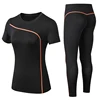 Yoga Set Quick Dry 2 Piece Female Short-sleeved long Pants Outdoor Sportswear Fitness suit Plus Size Sport outfit for woman ► Photo 2/6