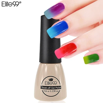Elite99 7ml Temperature Change Chameleon Color Changing UV Nail Gel Polish Long Lasting UV Gel Nail Varnish Choose 1 Color