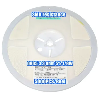 

1 Reel 0805 3.3R 3.3 Ohm 5% 1/8W SMD Resistance 5000PCS/Reel