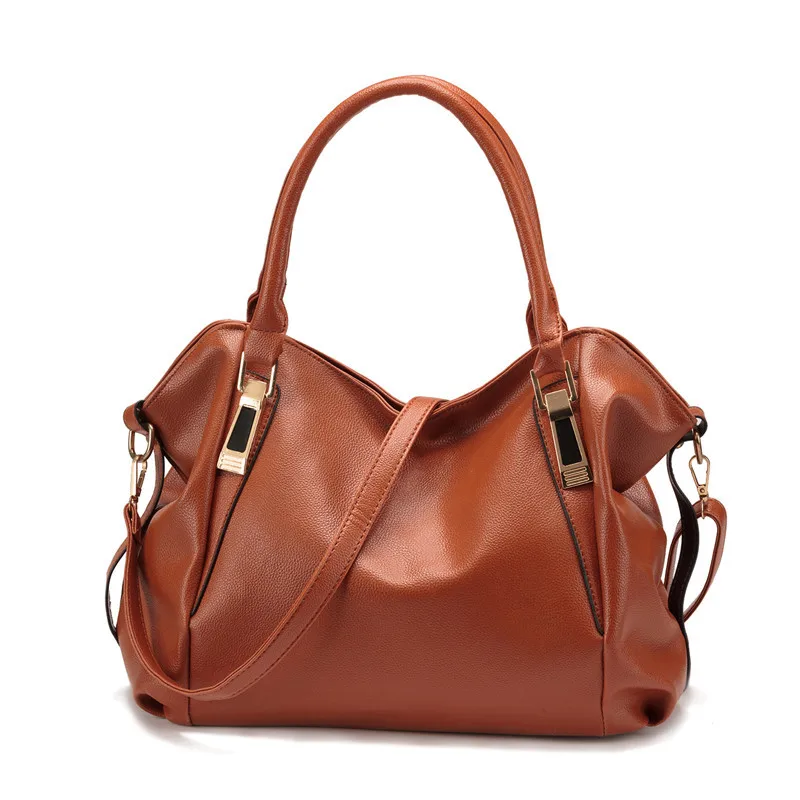 Новая распродажа, 9 цветов, модная дизайнерская женская сумка, женская сумка из искусственной кожи, Офисная Женская Портативная сумка через плечо, женская сумка-хобо - Цвет: brown